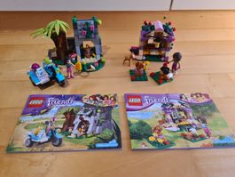 2 Lego Friends Sets: Erste Hilfe Dschungel-Bike, Berghütte