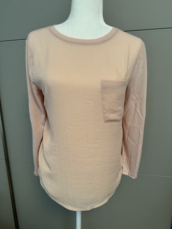 Pink Longsleeve Shirt with Pocket (Polyester)