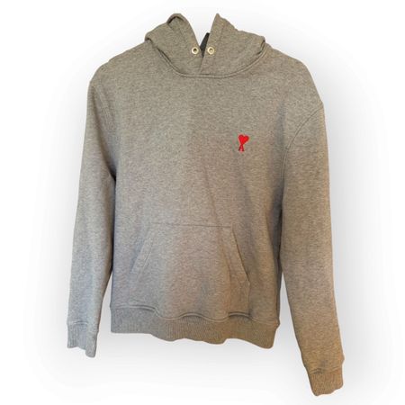 Hoodie AMI Paris Ami Gris – S  Sweat à capuche