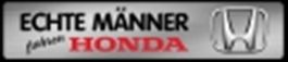 Blechschild-ECHTE MÄNNER FAHREN HONDA - 46 X 10 CM