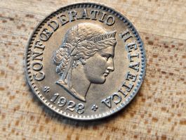 ==> 5Rp 1928 fast unzirkuliert <==