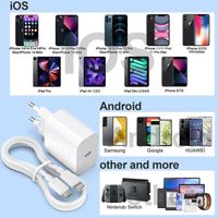4er Pack Ladekabel&Ladegerät für iPhone
