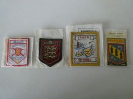 Patches Aufnäher Kanalinseln Jersey, Guernsey, Sark und Herm