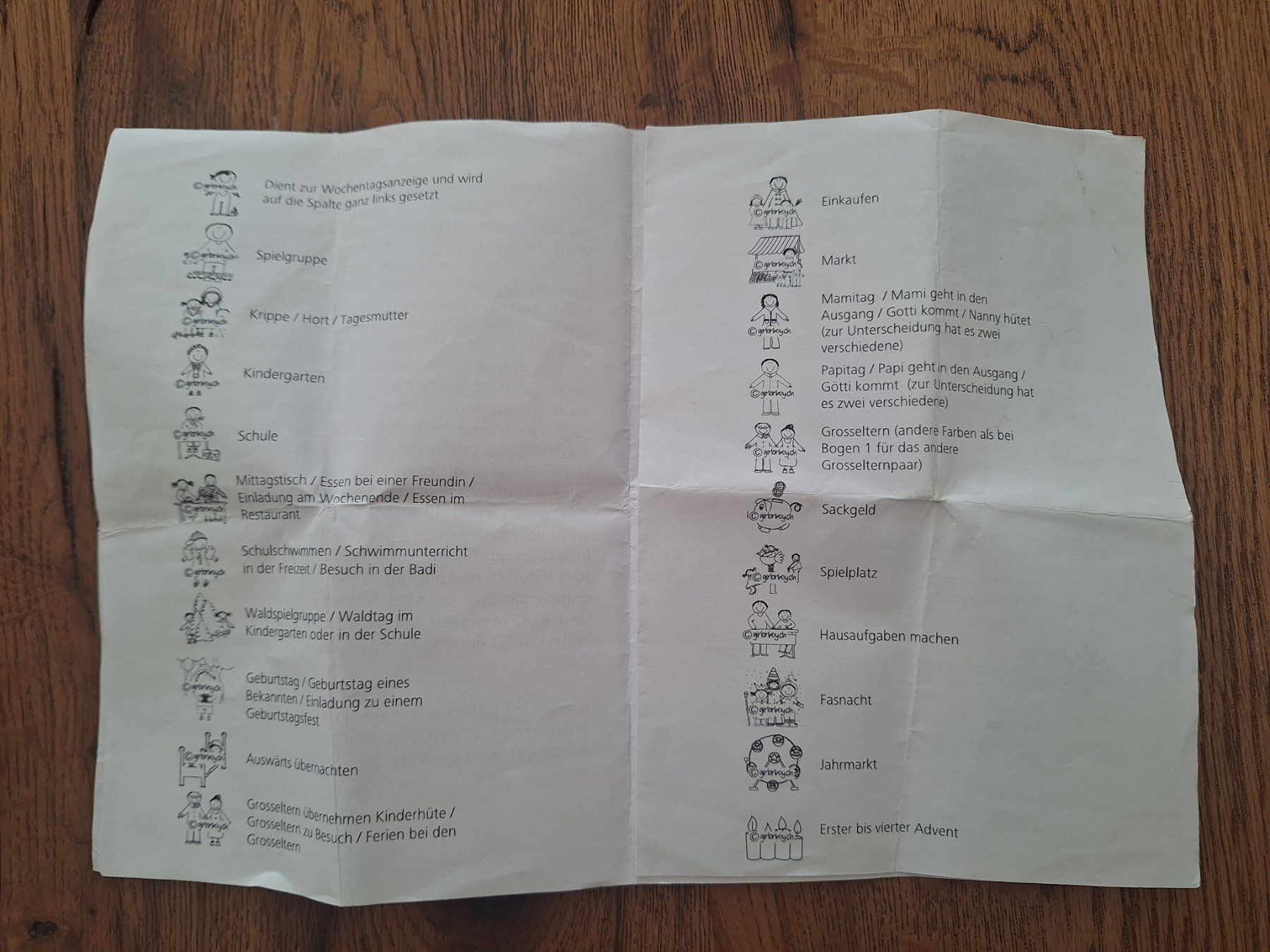 Kalender: Wochenplan von Girl or Boy – Gebraucht aus Reinach AG von MRoxanne 2
