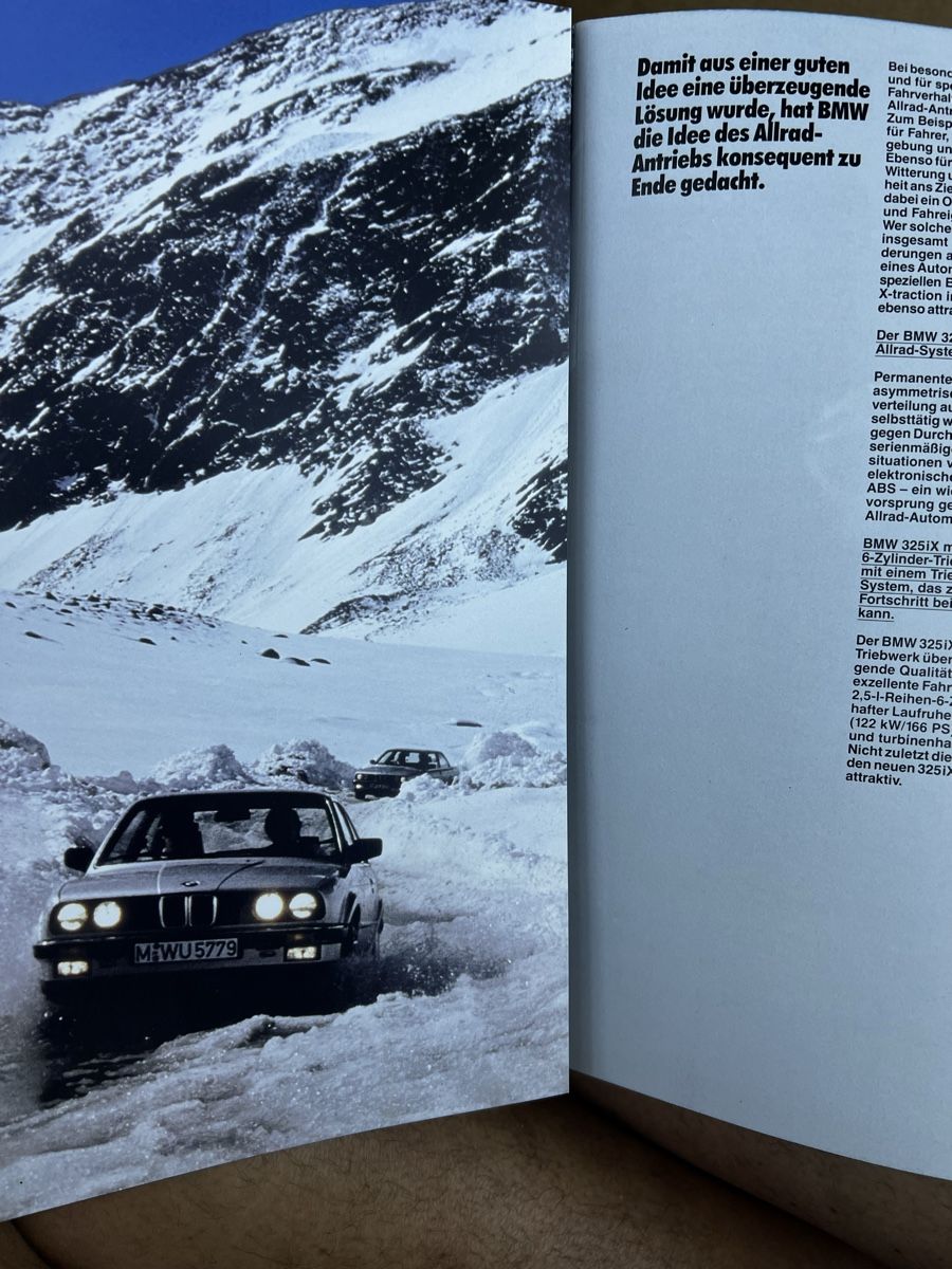 BMW Documenti: Alter BMW 325ix Kat Prospekt – Usato da Wettingen venduto da NickInc 1