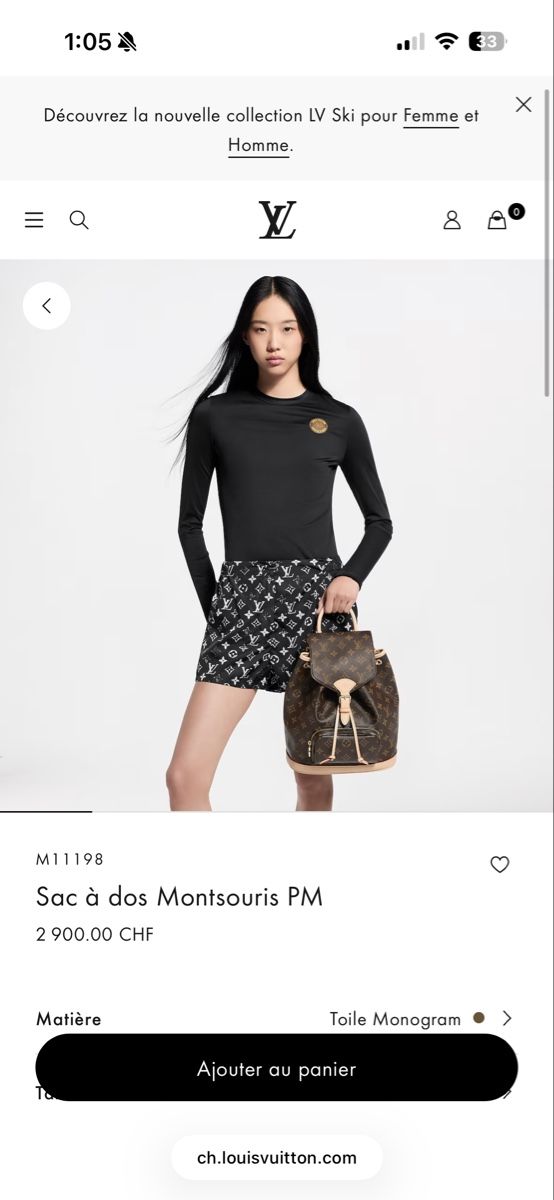 Louis Vuitton Zaini: Louis Vuitton Montsouris backpack – Usato da St. Gallen venduto da ott_f827 9