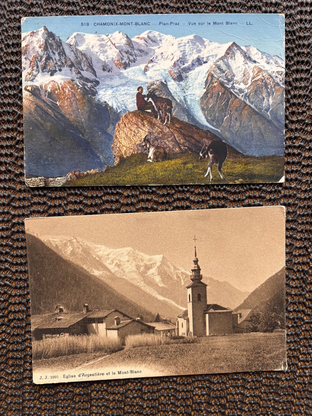 Cartoline postali: Ancienne carte postale avec le Mont-Blanc – Usato da Châtel-St-Denis venduto da Vaillant1