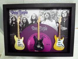 Bild DEEP PURPLE, 3 Modell Gitarren, Unikat (B.50cmxH.37cm)