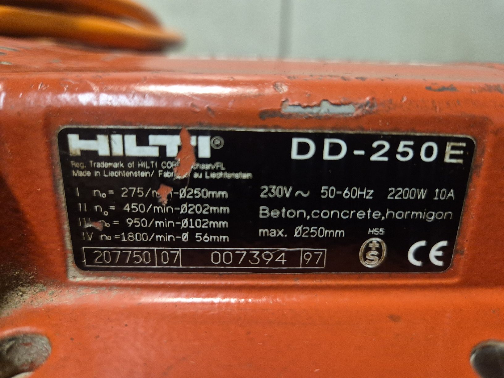 Hilti Trapani: Hilti DD-250 E Kernbohrgerät – Usato da Bärau venduto da schwedenpower 4