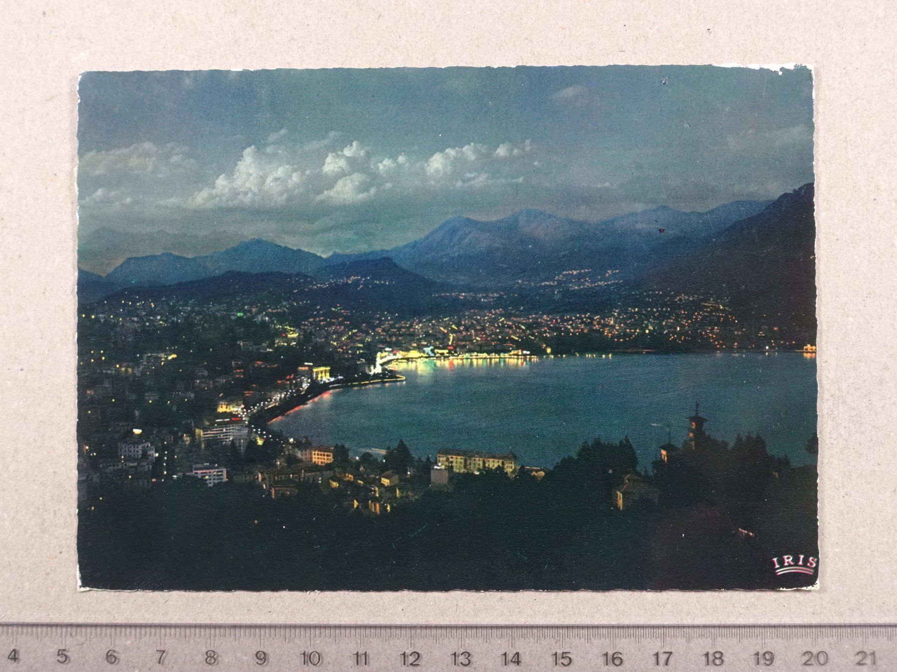 Cartes postales: Lugano di notte, 1966 – D'occasion à Lenzburg par fh1