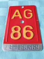 Fahrradnummer Velonummer AG 86 AARGAU AG-168369