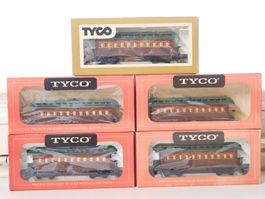 TYCO 5 x US Personenwagen H0 - mit OVP