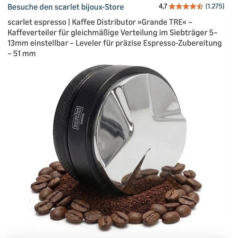 Macchine per caffè & Macchine per espresso: Scarlet Espresso Tamer & Distributor Set 51 mm – Usato da Riehen venduto da j-unit 4
