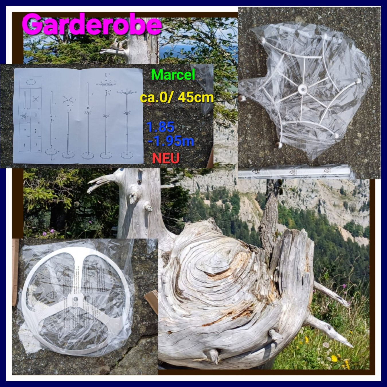 Guardaroba: Garderobe support à habits neuf(Marcel)ou model(Hubert) – Nuovo e nell'imballaggio originale da Payerne venduto da jea_m6nb 5