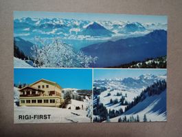 Ak Rigi First Schwyz mit Hotel Bärenstube
