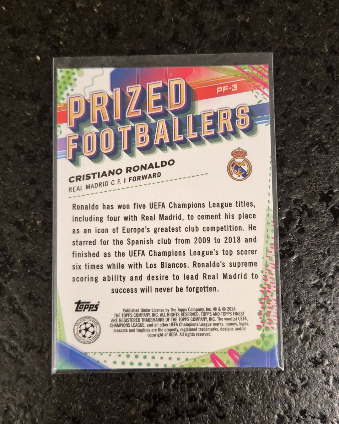 Topps Carte collezionabili: Cristiano Ronaldo - Real Madrid - Topps – Nuovo (secondo la descrizione) da Burg AG venduto da Danoe 1