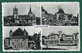 Lausanne, 4 Ansichten, ungelaufen