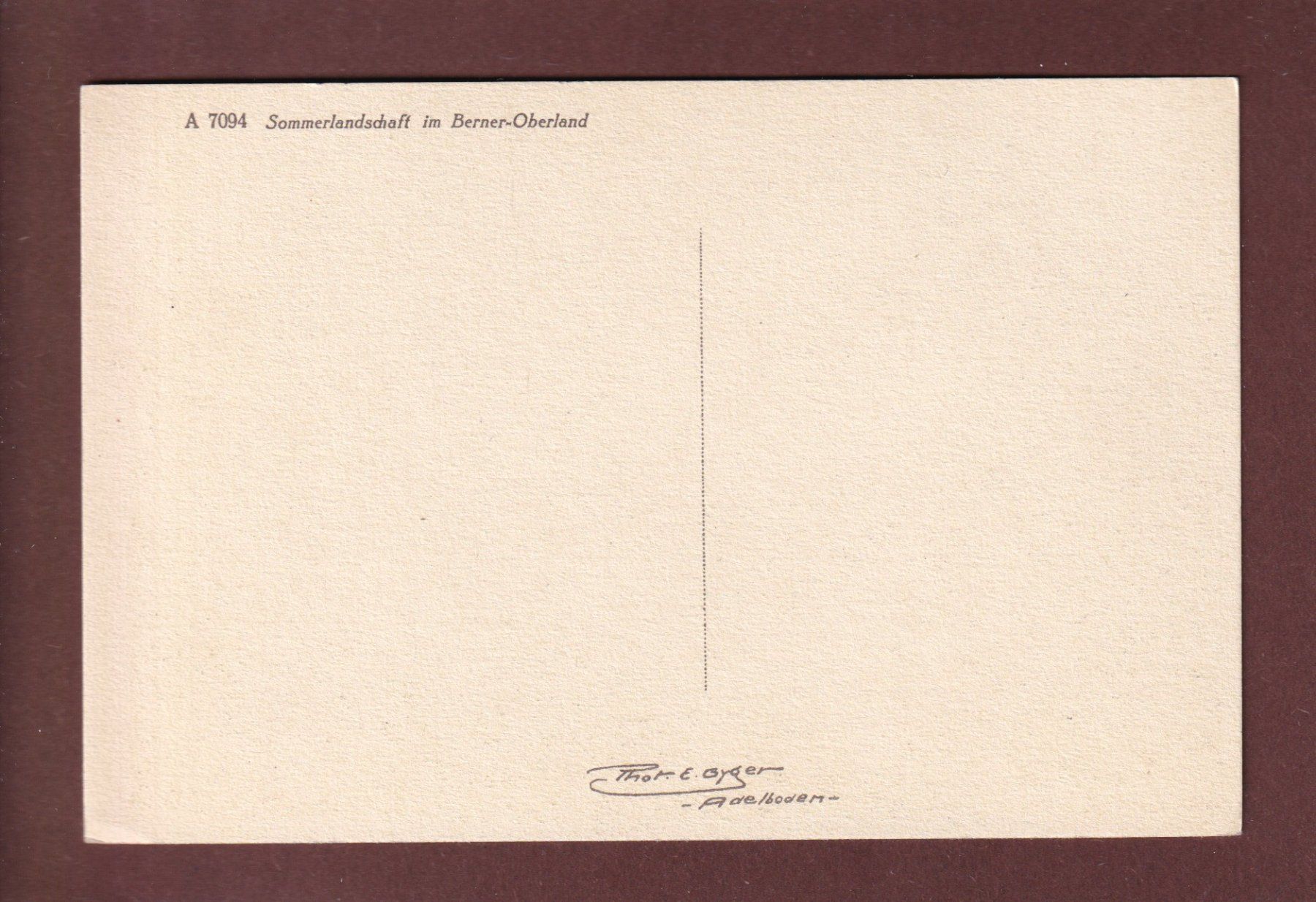 Cartoline postali: BERNER OBERLAND - Sommerlandschaft – Usato da Pully venduto da nicecards 1