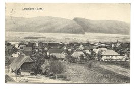 Leuzigen (BE) Seeland - Dorfpartie - Bauernhäuser - 1913