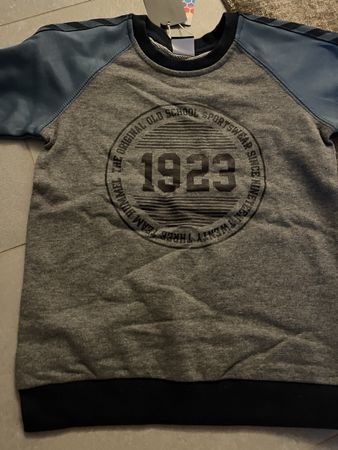 Hummel Pullover Grösse 122 - grau/blau Lagerverkauf (Neu!!)