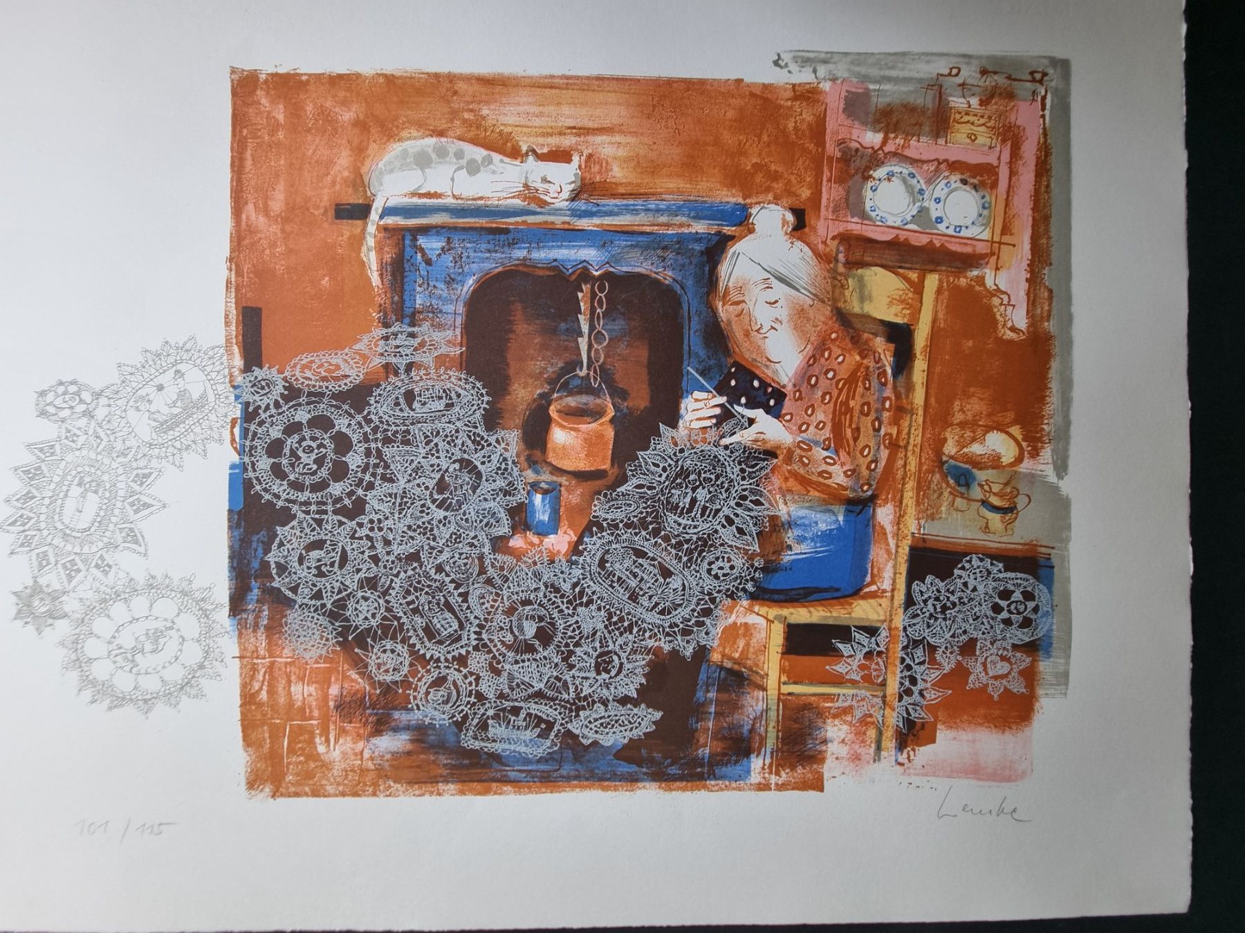 Grafica & Litografie: HORST LEMKE LITHOGRAPHIE SIGNIERT NUMMERIERT – Usato da Gersau venduto da kunst-online 1