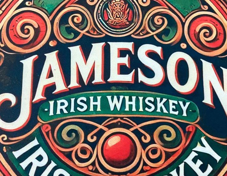Bevande alcoliche: Jameson Irish Whiskey / Schönes Blechschild / 20CM / neu!!! – Nuovo e nell'imballaggio originale da Bremgarten AG venduto da Eurotiz