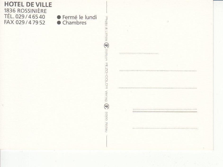 Ansichtskarten: Rossinière um 1995 – Gebraucht aus Bürglen TG von StampGraf 1