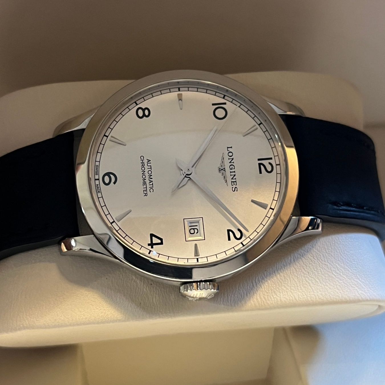 Longines Uhren: Longines Record Automatic Date Full Set Full Set L2.820.4.76 – Gebraucht aus Carouge GE von Watchaser 6
