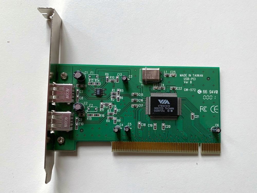 Composants électroniques: 2 Port USB PCI - VIA VT83C572 – D'occasion à Münchenstein par Licontrol 1