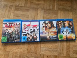 4 Blu-ray Filme, A-team, Pain Gain, Spy, ich bin Nummer vier