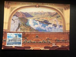 Schweiz 2002 Maximumkarte 100 Jahre Bundeshaus