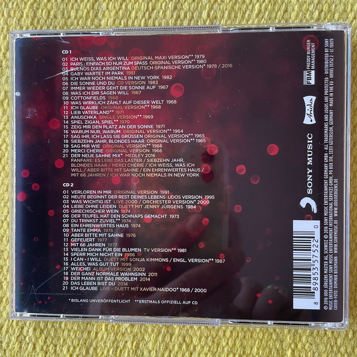 CD: UDO JÜRGENS-2CD MERCIY, UDO! – Usato da Rorschacherberg venduto da CD-Roli 1
