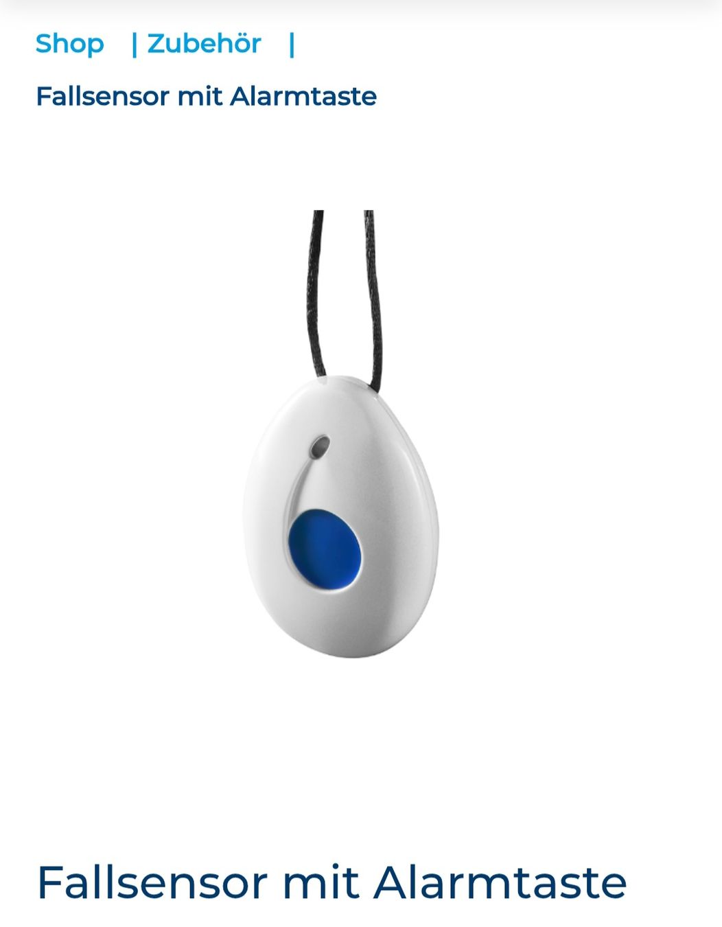 SmartLife Care Sistemi d'allarme: Fallsensor mit Alarmtaste – Nuovo e nell'imballaggio originale da Lugano venduto da Montarina