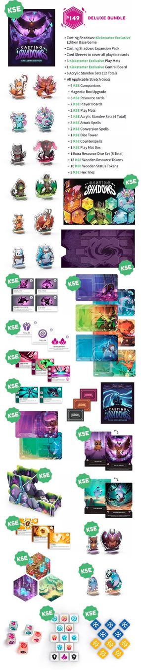 Giochi: Casting Shadows Deluxe Bundle Kickstarter Exclusive Edition – Nuovo (secondo la descrizione) da Kilchberg ZH venduto da flo_8prl 9