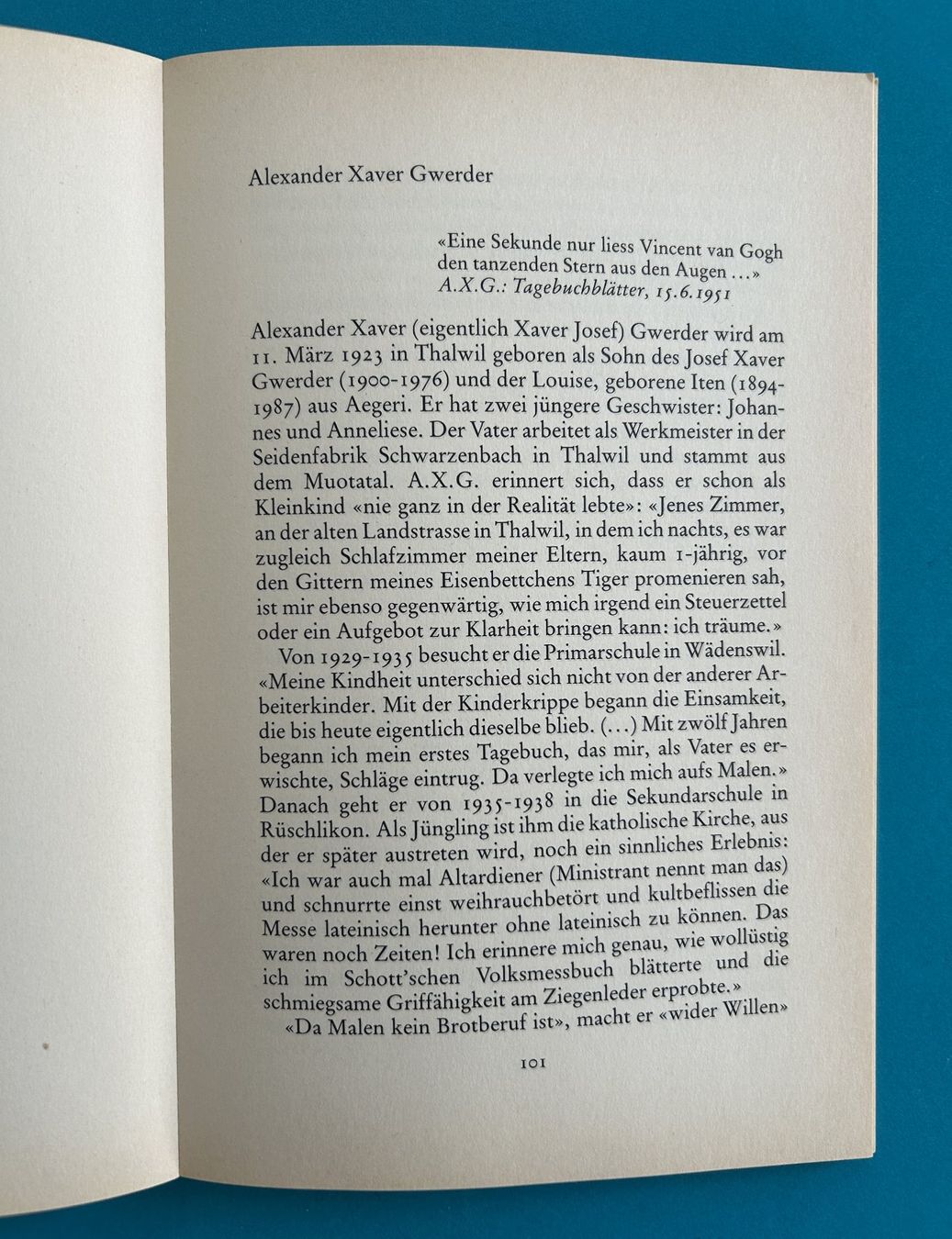 Libri: A.X. GWERDER: WÄLDERTRAUM – Usato da Zürich venduto da Domus09 3