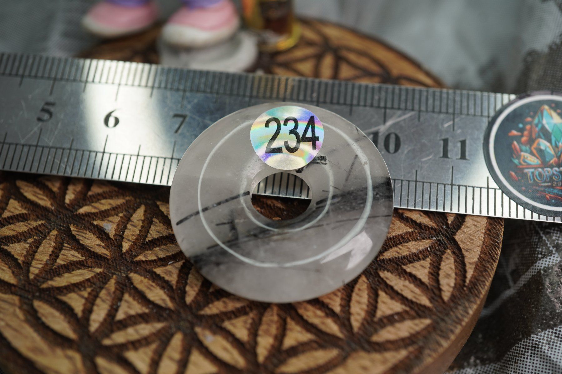 Mineralien & Heilsteine: Turmalin Quarz    ca30mm     Top  Pi Scheibe – Neu und originalverpackt aus Eschenbach SG von topstone 1