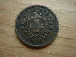 (W5) 1 Rappen 1882