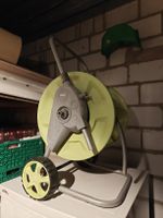 Gartenschlauchwagen mit Schlauch grün grau gebraucht 