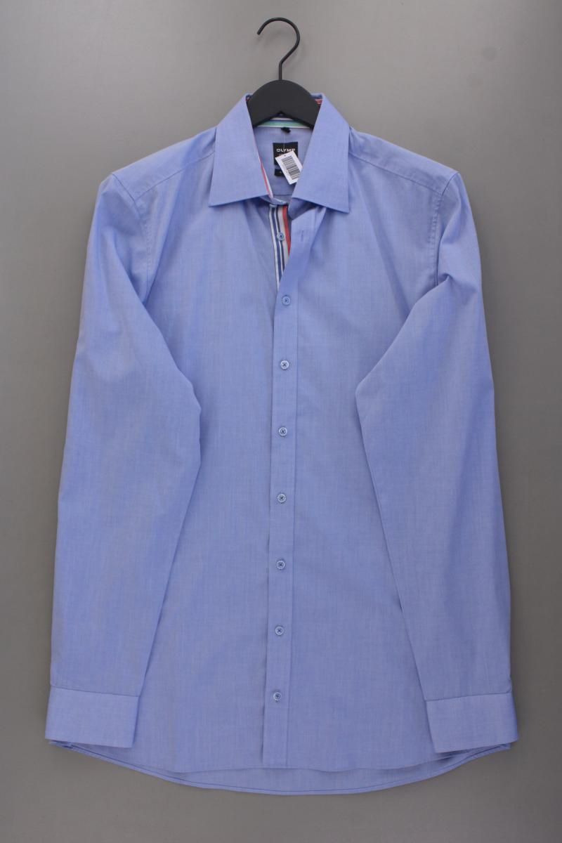Hemden: Olymp Langarmhemd Gr. Hemdgröße 43 blau – Gebraucht aus Neustadt an der Waldnaab von SecondLifeFashion