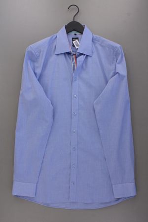 Olymp Langarmhemd Gr. Hemdgröße 43 blau