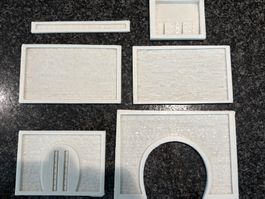 Gips-Formen H0 für Modellbau, Silikon weiss