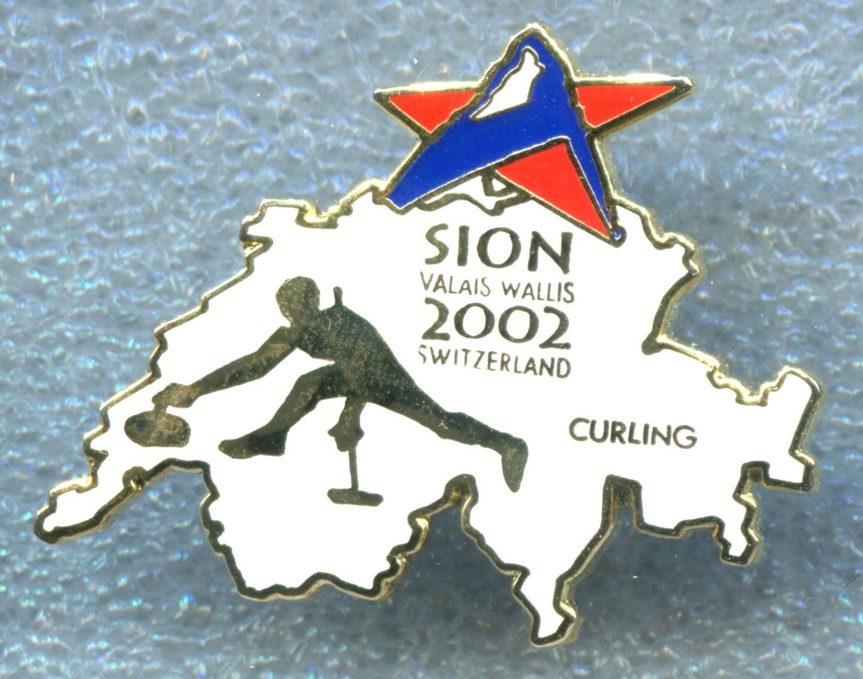 Placchette & Badge: SION 2002 Curling – Usato da Winterthur venduto da Sammleroase