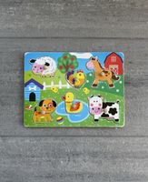 Holzpuzzle – Bauernhof Tiere mit Griffen / Puzzle