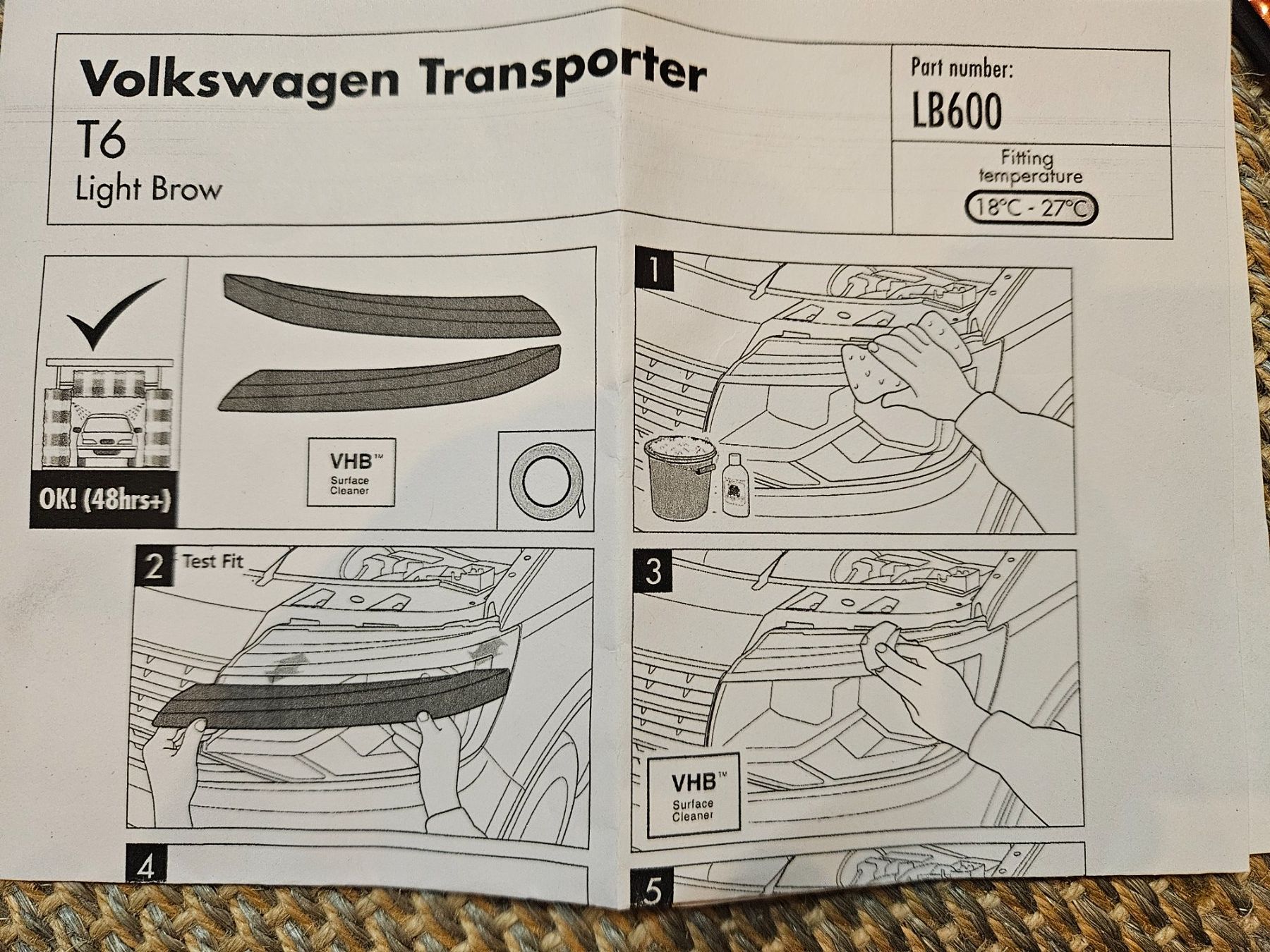 Automobili: VW T6 - Light Brow / eye lids – Nuovo (secondo la descrizione) da Hinwil venduto da Alanuk 2