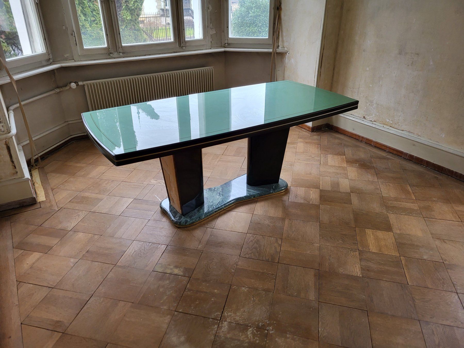 Set di tavolo e panche: Vittorio Dassi Iconic Design Mid-Century Italian Table – Usato da Porrentruy venduto da Kilfoun 6