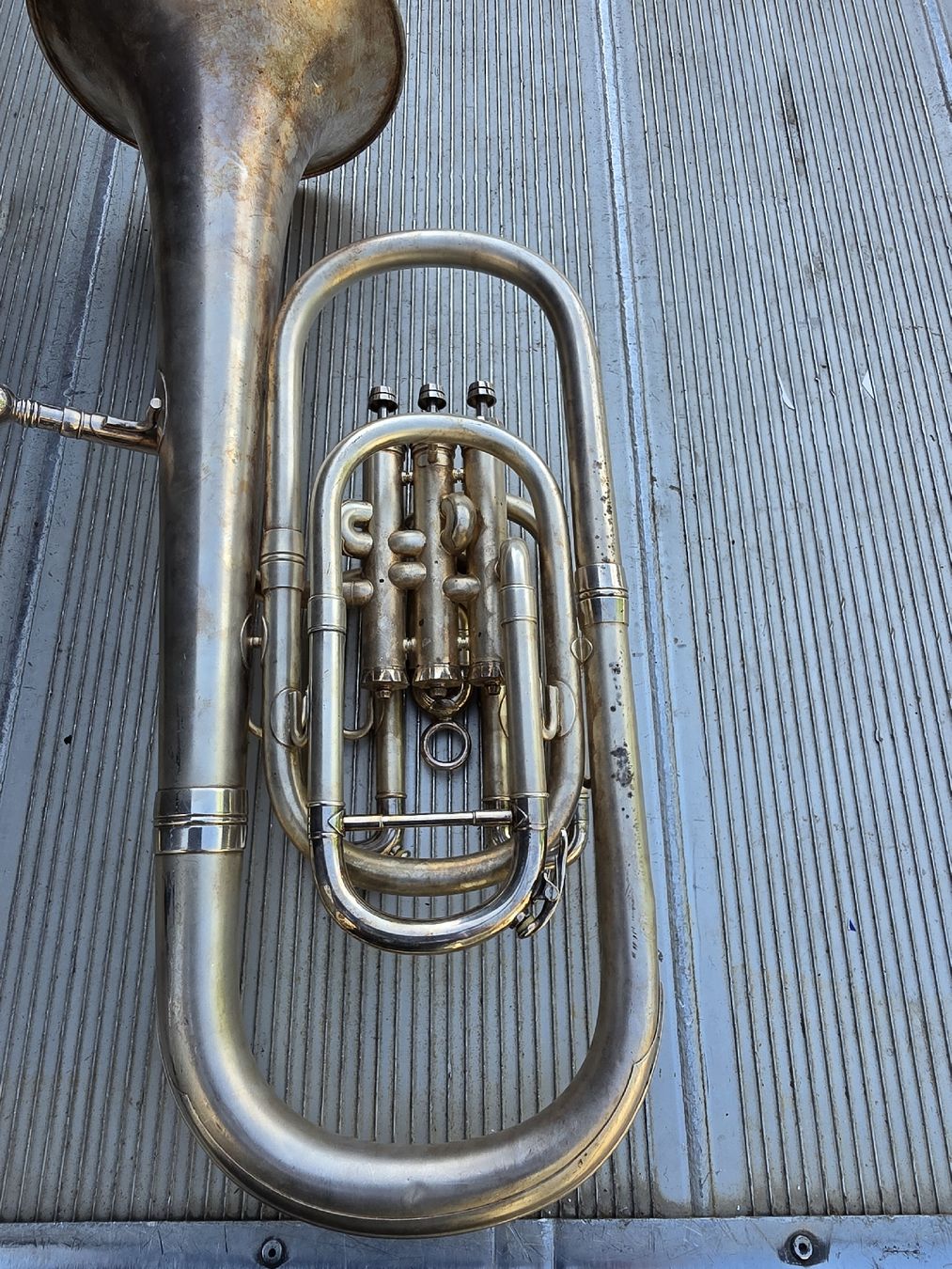 Besson Strumenti musicali: Besson Euphonium England, silber,   – Usato da Mettlen venduto da elios0888 5