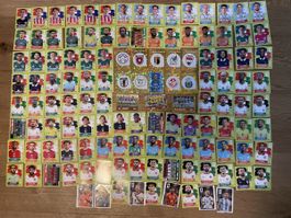 110 nicht doppelte Paninisticker und 15 goldene und cola