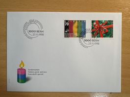 FDC Menschenrechte 1998 Sondermarken Schweiz Briefmarken Set