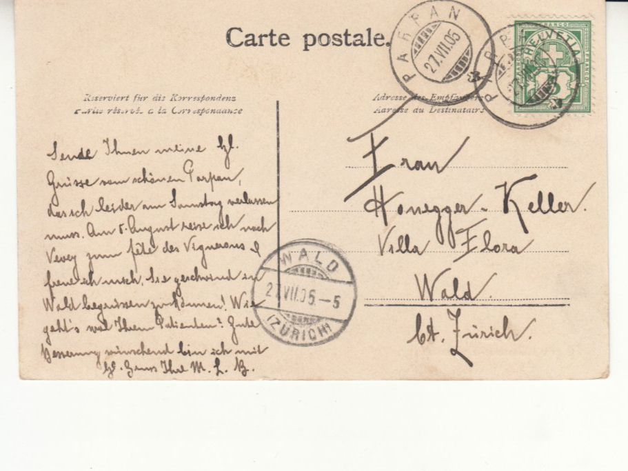 Cartoline postali: Parpan 1905 – Usato da Bürglen TG venduto da StampGraf 1