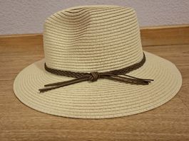 Strohut Beige Grösse M, 100% Papier